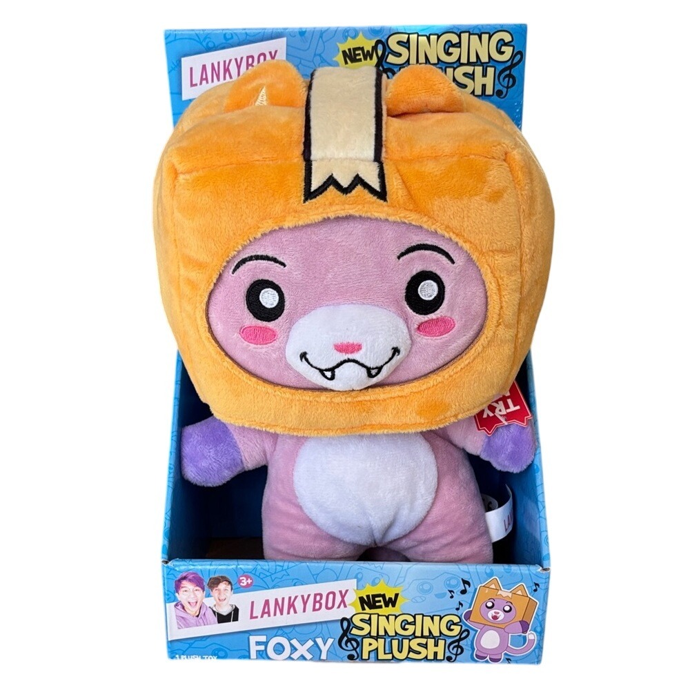 Bonkers Lanky Box Foxy 10" Singing Plush 3+ NEW